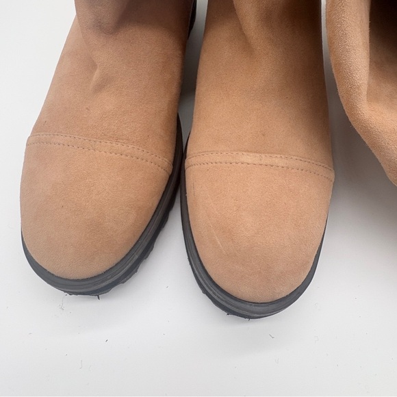 Stuart Weitzman Alpine Shearling Trim Leather Knee High Boots Size 9 - Picture 6 of 16